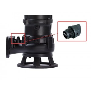 Насос канализационный CNP 100WQ100-15-7.5AC(I) 7,5кВт 3х380В чугунный с автоматической трубной муфтой DN 100 кабель 9м 40гр.